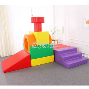 Moetry Train en forme de bébé coloré blocs de mousse enfant en bas âge intérieur extérieur doux ensembles de jeu préscolaire garderie Softplay équipement pour enfant - Product Image 2