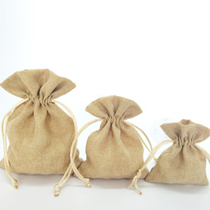 Sacs cadeaux en jute avec cordon de serrage pour tous les jours, mariages et anniversaires, sacs pour bonbons - Product Image 5
