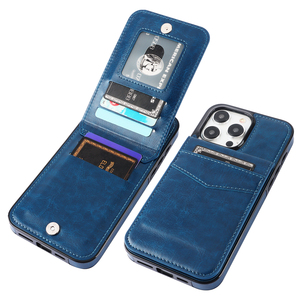 Étui en cuir pour téléphone portable pour iPhone15 14 13 12 <span class=keywords><strong>11</strong></span> Étui en cuir pour béquille fentes pour cartes Flip <span class=keywords><strong>Folio</strong></span> pour <span class=keywords><strong>iPhone</strong></span> 14 - Product Image 1