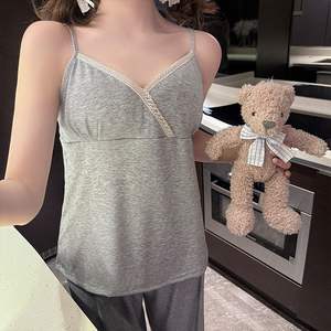 طقم بيجامة نسائي شتوي من قماش المودال السادة بتصميم مخصص، ملابس استرخاء أنيقة وكاجوال، بنطلون طويل ناعم ومسامي - Product Image 5