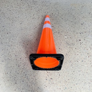 90cm3 6 inç trafik konisi esnek <span class=keywords><strong>PVC</strong></span> güvenlik baz siyah trafik konisi kg ile kullanılan 4.5 - Product Image 3