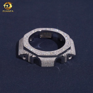 Design Offre Spéciale Tendance GA2100 Montres Cas 925 Argent Moissanite Pass Diamant Test Buss Down <span class=keywords><strong>Montre</strong></span> Lunette - Product Image 2