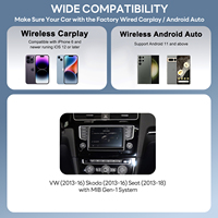 Interface sans fil CarPlay Android Auto Exploter RGB pour Volkswagen 2013-2016 Skoda 2013-2016 Seat 2013-2018 avec système MIB