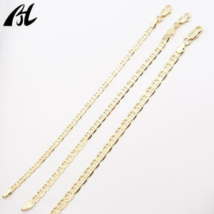 Moda Jóias Classic Mariner Rod Link Correntes Banhado Em 14K Gold Brass Based Men's bracelete - Product Image 2