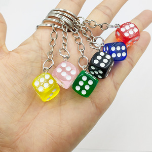 Wholesale Promotion Creative Mini Luxury Anime Mixed Color Square <b>Cube</b> Rotate PVC <b>Light</b> Cartoon Dice Keychain Car Bag Kids Gifts - Product Image 2