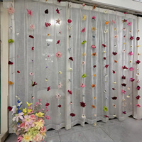 Muwei handgemaakte realistische moderne hangende kunstbloemen gordijn plafonddecoratie bloemenketting achtergronddecoratie voor feestjes