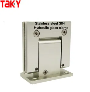 Commercio all'ingrosso di 90 gradi Soft-closing In acciaio inox 304 idraulico porta di vetro morsetto doccia cerniera