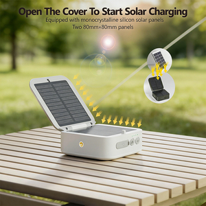 ALECTER Lámpara LED Solar Recargable para Camping, Ecológica, Impermeable IP66, 1500 Lúmenes, Fuente de Alimentación Portátil - Product Image 2