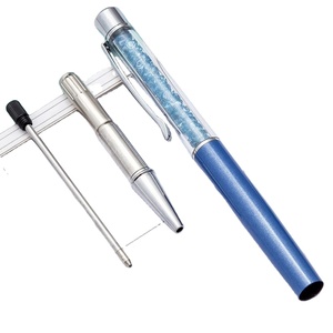 Metal Gel Crystal Ballpoint With Chips Bling <b>Glitter</b> Diamond Gravel Stone Pen for Study or Office Gift Supply - Product Image 3