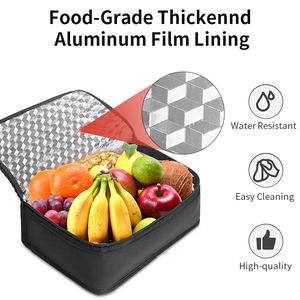 Sac à Lunch personnalisé, petit sac à Lunch isolé, pour hommes, femmes et enfants, sacs à Sandwich réutilisables, conteneur de Snack, sacs glacière portables, unités - Product Image 6