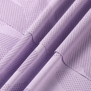 Thiết kế thời trang nhanh chóng-khô ẩm Wicking cation Spandex Stretch ngụy trang lưới Jacquard vải cho T-Shirts và thể thao - Product Image 5