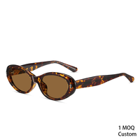 Lunettes de soleil de luxe de créateur, verres polarisés, monture ovale intégrale en TR90, légères, logo personnalisé, style rétro, protection UV400, 1 pièce