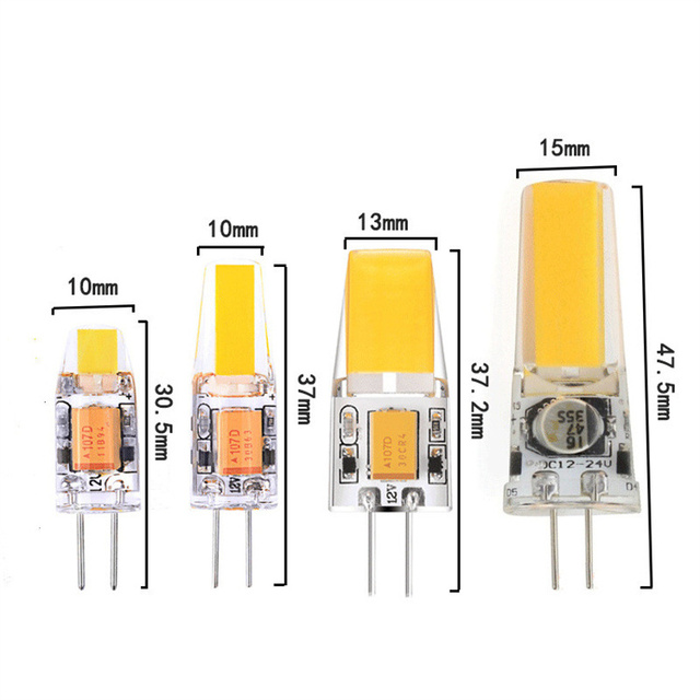G4 LED Bulb 20W Halogen Bulb Replacement 2 Watt G6.35 Bulbs Bi-Pin Base ACDC 12v Mini Corn Lamp