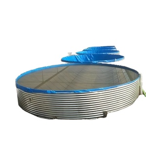Nieuwe type, populaire verkoop, gegalvaniseerde stalen ronde viskweektank, op maat gemaakte afmeting, SYGH merk, aquacultuur apparatuur - Product Image 1