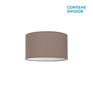 Plafoniera da soffitto marrone chiaro 2xE27 (14x30d) ideale per l'illuminazione di spazi interni e la creazione di ambienti accoglienti. - Product Image 1