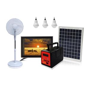 Kit de energía Solar portátil, sistema doméstico de 20 o 30W, con Radio FM integrada, para ver TV <span class=keywords><strong>y</strong></span> ventilador de CC - Product Image 2