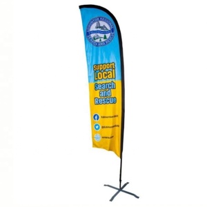 Banderas personalizables de plumas de negocios y publicidad Banderas de playa voladoras para eventos promocionales - Product Image 1