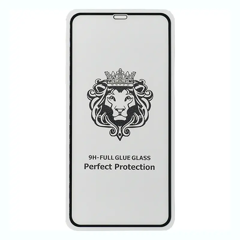 Para iPhone Protector de pantalla de teléfono móvil de cabeza de león de vidrio templado para iPhone 11 XS XR XS.