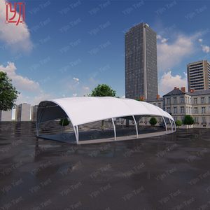 Outdoor resistente ai raggi uv metallo ombra strutture membrana di copertura marquee tenda a baldacchino con struttura in acciaio - Product Image 4