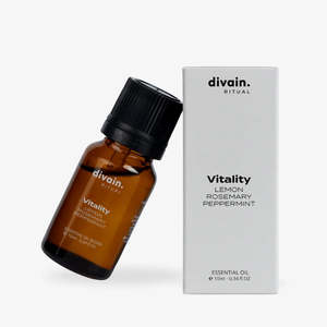 Divain Vitality Miscela di oli essenziali 10ml Limone Rosmarino Menta Piperita - Product Image 3