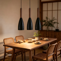 Luminaire suspendu minimaliste en travertin naturel, lampe suspendue pour restaurant, décoration de café, bar, lustre personnalisé pour plafond haut