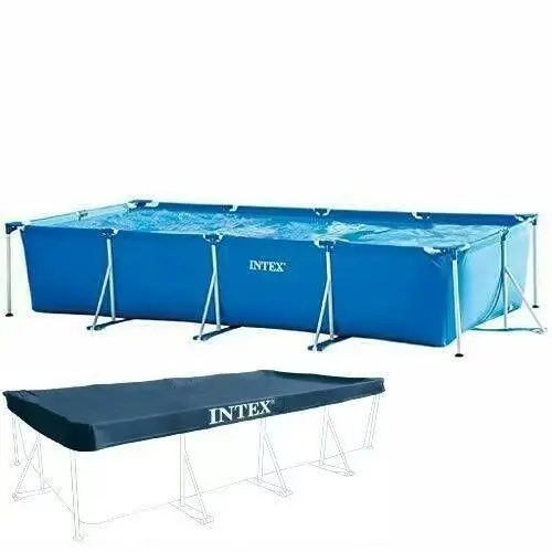 Intex 28038 natación piscina cubierta rectángulo 118 "X 79" (300X200cm) 9ft 10 "de 3M X 2M, PISCINA Rectangular cubierta de PVC 6PCS/CTN Pitcure