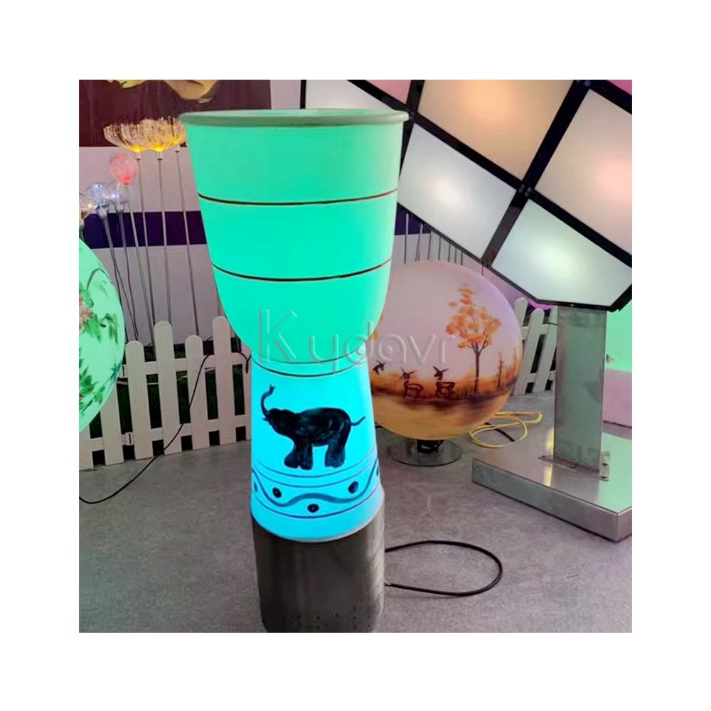 There are pattern light wave drums