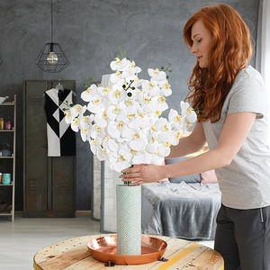 Orquídea Phalaenopsis Artificial Realista, Elegante Ramo de Flores Artificiales en Maceta, Adorno para Decoración del Hogar y Bodas - Product Image 6
