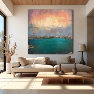 Art mural 3D contemporain, carré, abstrait, minimaliste, fantaisie, décoration personnalisée, art mural moderne pour la décoration de la maison et la galerie - Product Image 2