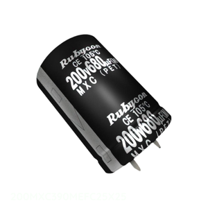ตัวเก็บประจุแบบ Through Hole รุ่น Manufacturer Channel 200MXC390MEFC25X25 390 uF CAP ALUM 390UF 20% 200V SNAP TH - Product Image 1
