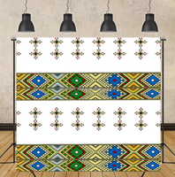 Décoration de mariage, taille personnalisée 10*10FT, tissu en fibre de polyester imprimé en 3D, toile de fond de style éthiopien