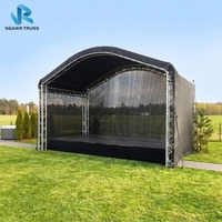 Structure d'arche extérieure en alliage d'aluminium certifiée TUV, résistante au vent et robuste, capacité de charge de 1000 kg pour système de sonorisation