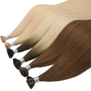 Extensions de cheveux humains européens 100% naturels à pointe plate, double épaisseur, cuticules alignées, Remy vierges, doux et naturels, vente en gros directe d'usine - Product Image 3