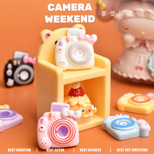 Cabujón plano de resina con diseño de conejo de dibujos animados para accesorios hechos a mano, horquillas y decoración de fundas de teléfono - Product Image 3