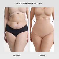 Waistdear - Faja Moldeadora de Cintura Alta con Logotipo Personalizado, Sin Costuras, Invisible, Tipo Tanga, para Mujer