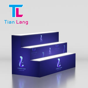 โต๊ะอลูมิเนียมแบบมีไฟ LED ด้านหลังสำหรับจัดแสดงนิทรรศการอะคริลิค - Product Image 4