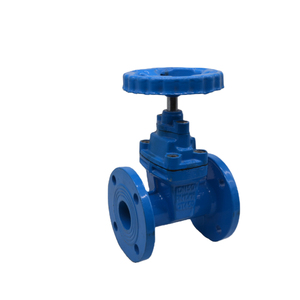 Vanne à opercule manuelle en caoutchouc souple LGDF pour huile/eau/gaz haute température PN10 PN16 Z45X BS5163 à bride ductile DN150 Bleue - Product Image 2