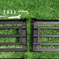 Râteau Niveleur de Sol de Jardin, Outil de Nivellement de Pelouse 30" x 10" avec Manche Long Réglable pour l'Engraisage en Surface