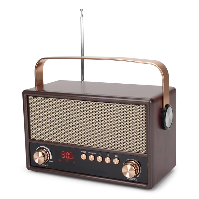 Dongguan Factory Direct High Quality Retro Style USB Powered AM FM Radio 3 Bands (FM/AM/SW) for Outdoor Reception Wholesale