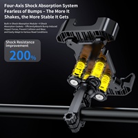 ABS Durable Bike Phone Holder Anti-Shock Einfach zu installierende Fahrrad halterung für das Fahren im Freien Flexibler Mountainbike-Telefon halter