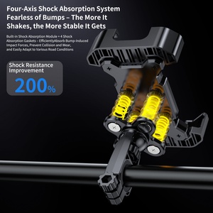 ABS Durable Bike <span class=keywords><strong>Phone</strong></span> <span class=keywords><strong>Holder</strong></span> Anti-Shock Einfach zu installierende Fahrrad halterung für das Fahren im Freien Flexibler Mountainbike-Telefon halter - Product Image 4