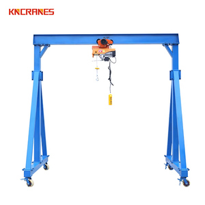 Grue portique compacte personnalisée de 1 à 5 tonnes avec palan électrique, utilisation intérieure/extérieure, grue portique mobile manuelle à vendre - Product Image 2