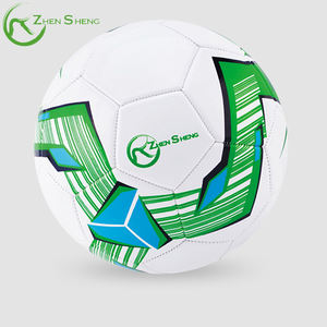 Balón de fútbol ecológico personalizado de fábrica Zhensheng con logotipo de buena retención de aire, balón de fútbol de entrenamiento de vejiga butílica - Product Image 3