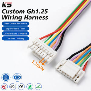 Cable de Conexión con Terminal de Anillo en O Personalizado, Aislado, Conector GH1.25, Arnés de Extensión, Caja de Conexiones, Arnés de Cables - Product Image 1