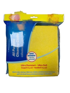 Paño de limpieza amarillo superabsorbente orgánico de tela no tejida perforada con <span class=keywords><strong>aguja</strong></span> viscosa mágica de bajo <span class=keywords><strong>precio</strong></span> - Product Image 4