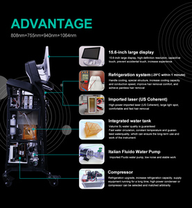 Máquina Profesional de Depilación Láser de Diodo con 2000W de Alta Potencia, 20 Millones de Disparos, Pantalla Táctil de 15.6'' para Salón, Clínica - Product Image 6