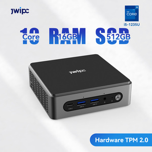 Mini PC NUC JWIPC Core i5-1235U 10 cœurs 12e génération DDR4 32 Go SSD 4K, hôte de réunion double, nouveau barebone N104 haute performance - Product Image 2