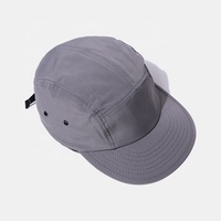 Vente en gros Conception personnalisée Y2K Style 5 panneaux Casquette de sport en nylon Imperméable en plein air Course à pied Pêche Camping Chapeau avec logo brodé