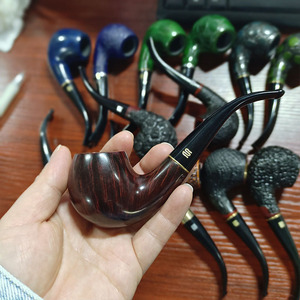 XIAOXIONG usine directe pomme série tabac tuyaux expédition rapide à la main <span class=keywords><strong>Bruyer</strong></span> fumer tuyau 14 couleurs Portable bruyère fumer - Product Image 5