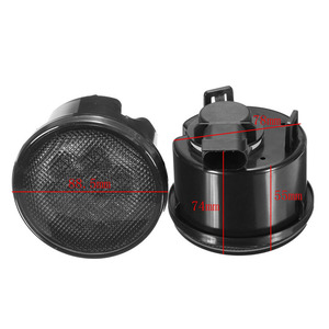 Clignotant LED 88,5 mm pour Jeep Wrangler JK 07-16, rénovation du pare-chocs avant, matériau ABS - Product Image 2